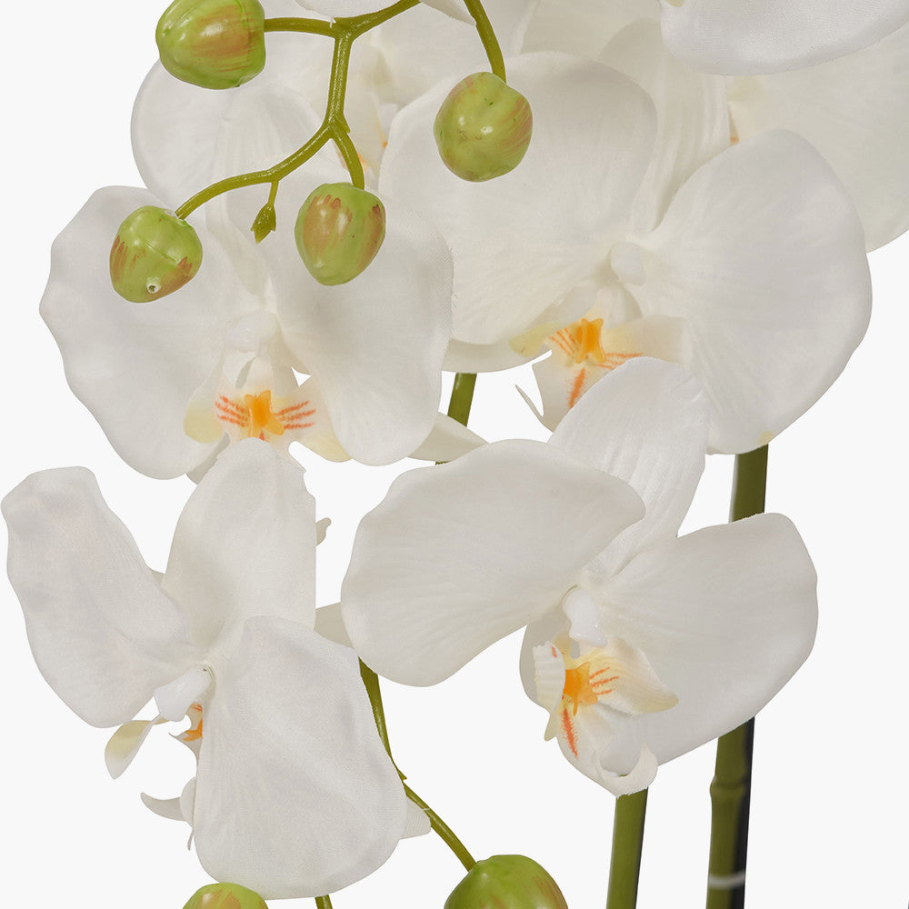 Artificial Tall White Orchid in Pot